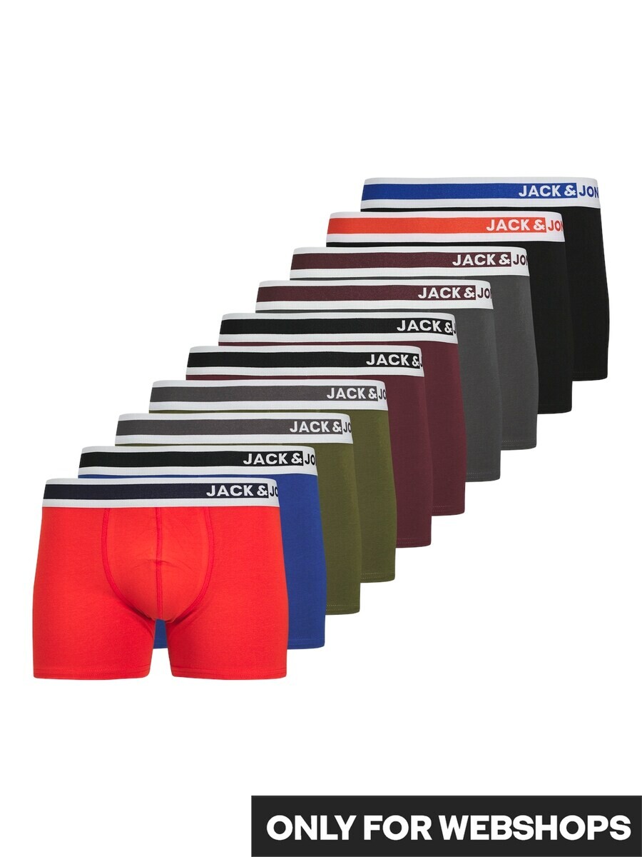 

Боксеры JACK & JONES Boxer shorts Jimmy, синий/темно-серый/оливковый/бордовый/кроваво-красный/черный