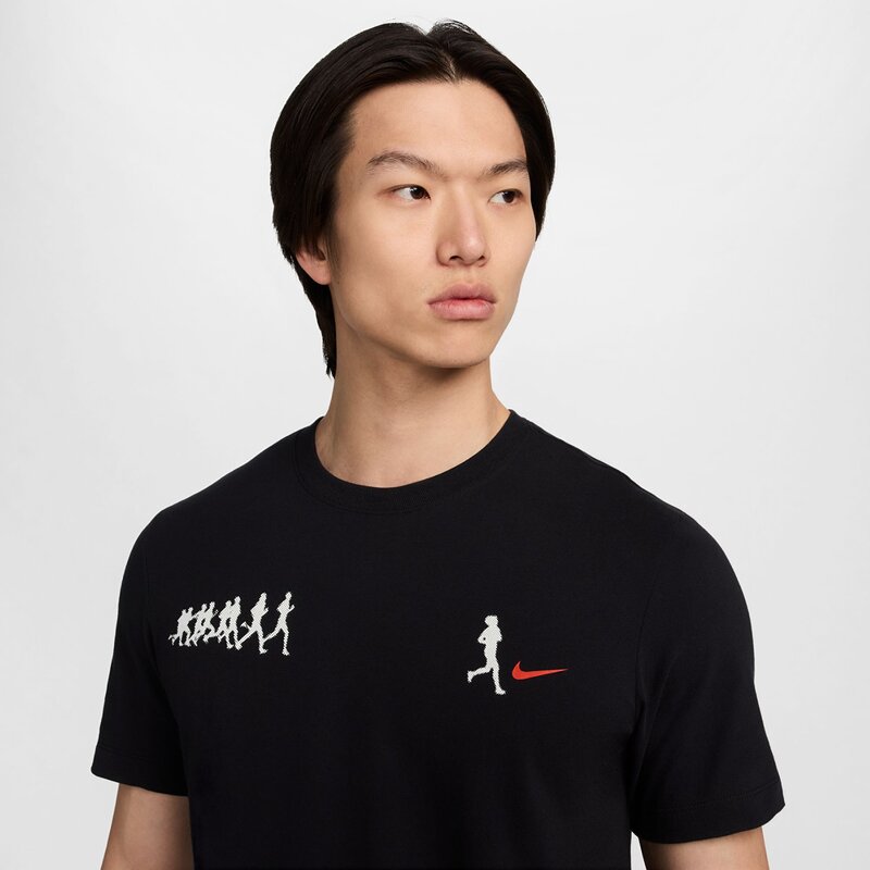 Футболка для бега Dri-Fit Nike, черный — фото 4