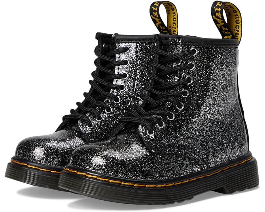 

Детские ботинки Dr. Martens 1460 (Little Kid) Dr. Martens Kid's Collection, Black/Silver Glitter
