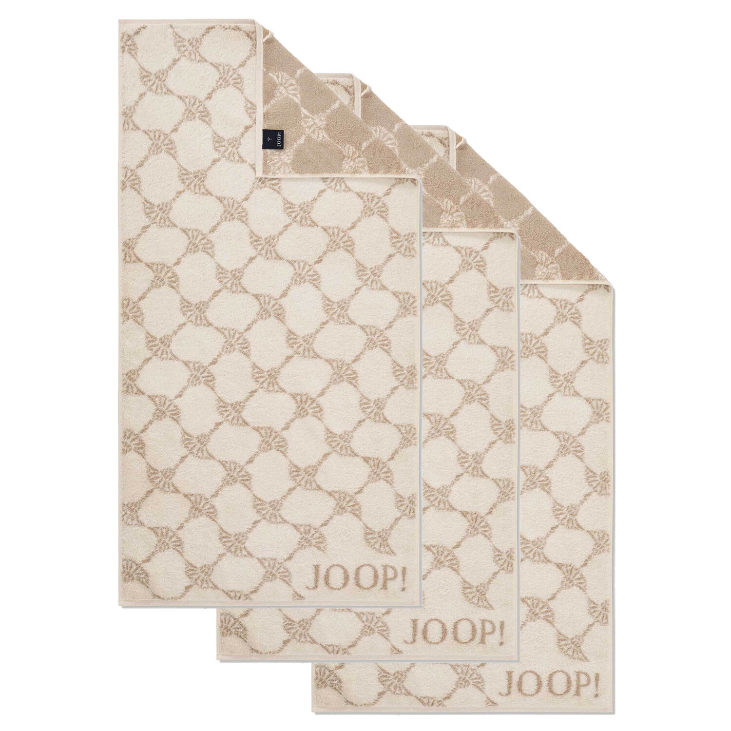 

Полотенце для ванной JOOP! 3er Pack, цвет Creme Cornflower