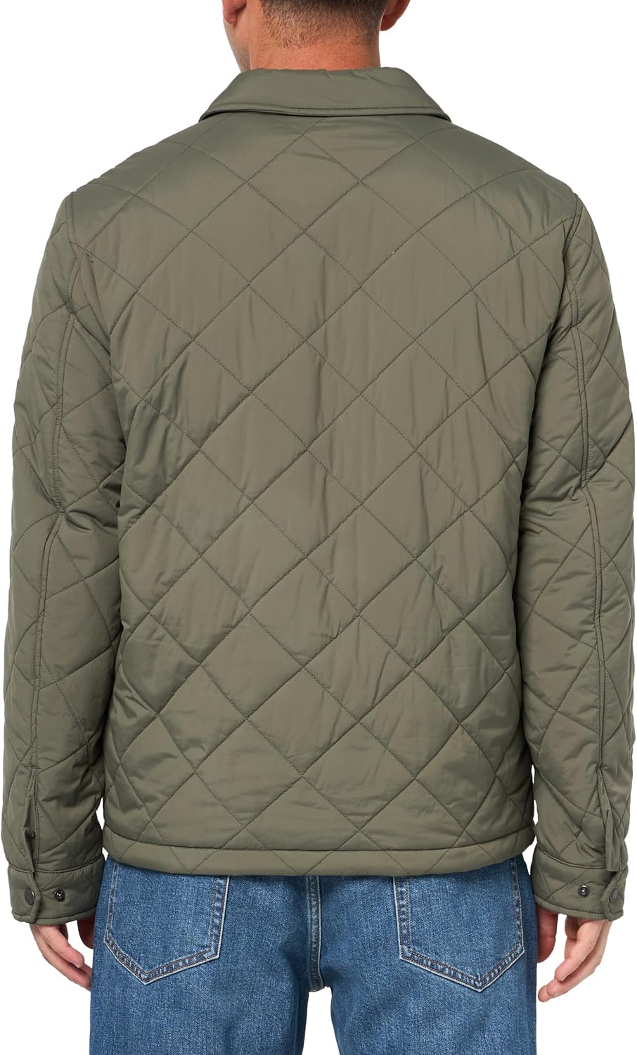 Мужская куртка Levi's с ромбовидной стежкой и отложным воротником, Sage Green — фото 2