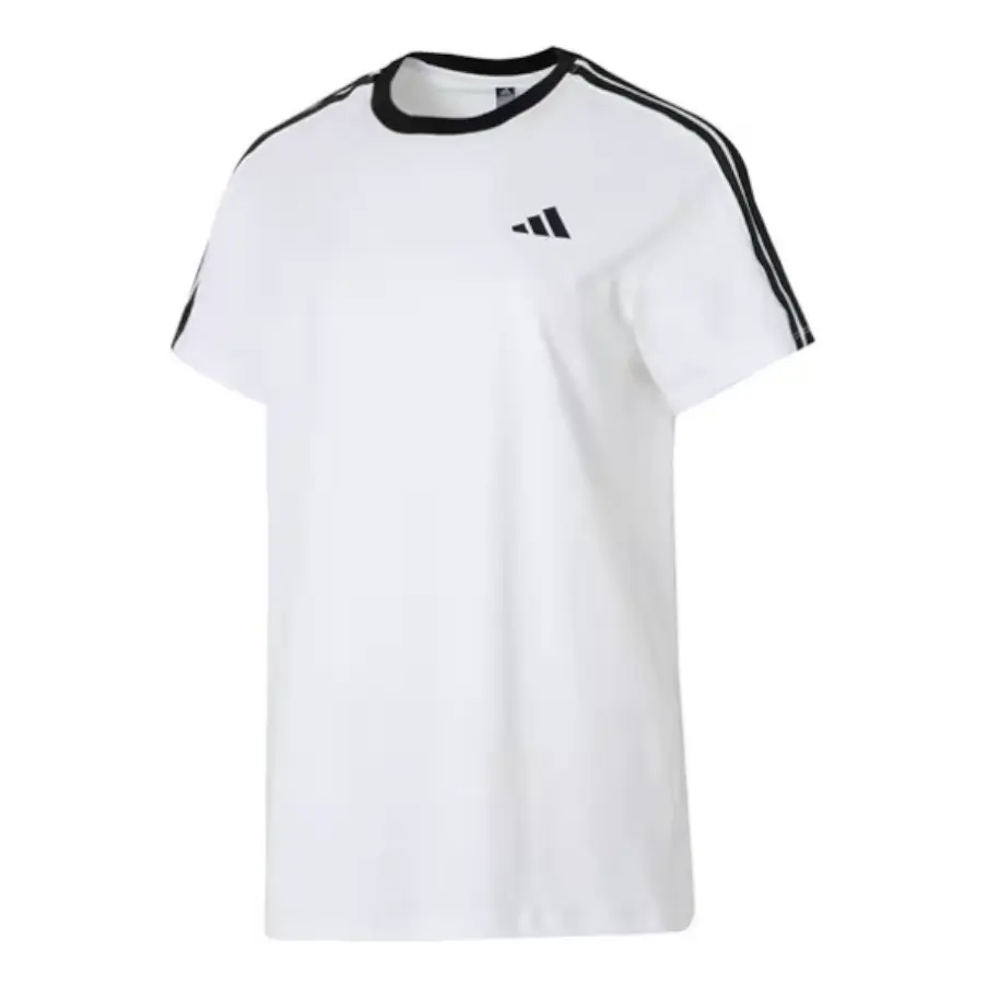 

Футболка (WMNS) adidas Boyfriend T-Shirt 'White Black'
