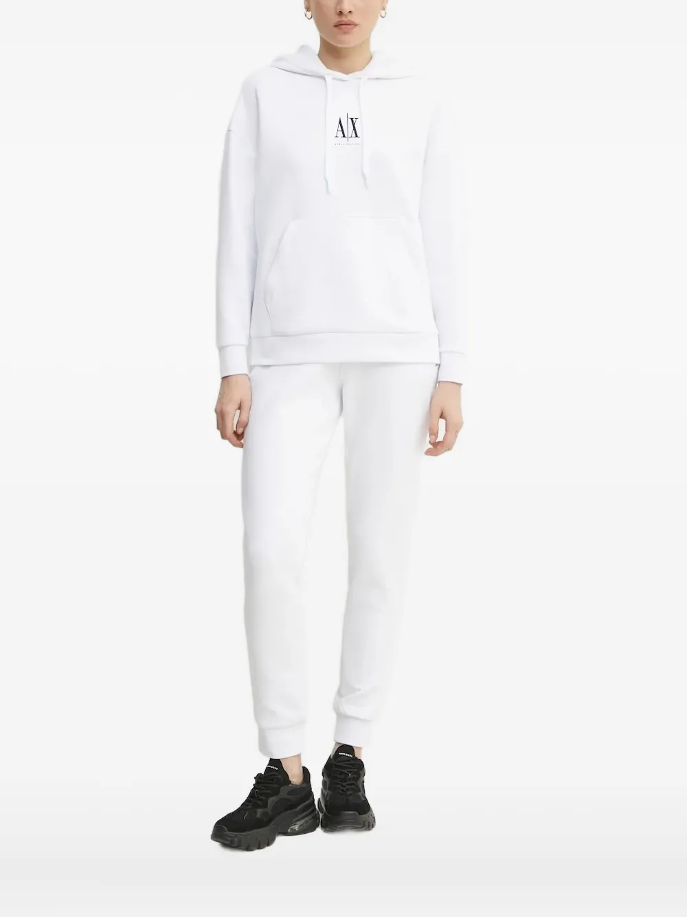 

Толстовка с вышитым логотипом Armani Exchange, белый