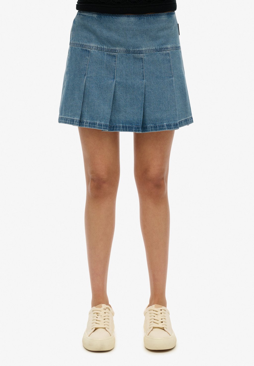 

Юбка плиссированная PLEATED PATCHED MINI Superdry, синий