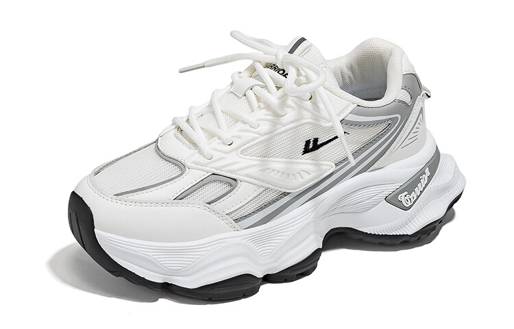 

Кроссовки WARRIOR Chunky Sneakers Women's Low-top Gray, белый/серый
