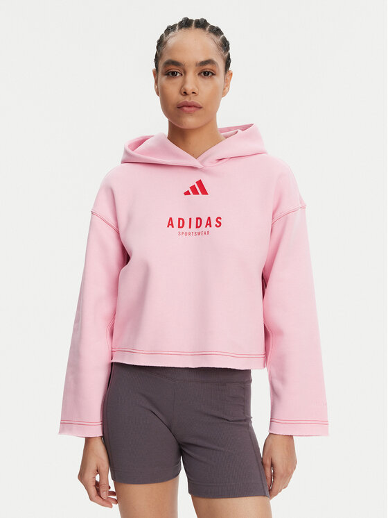 

Свободный крой толстовка ALL SZN Graphic JJ4519 Adidas, розовый