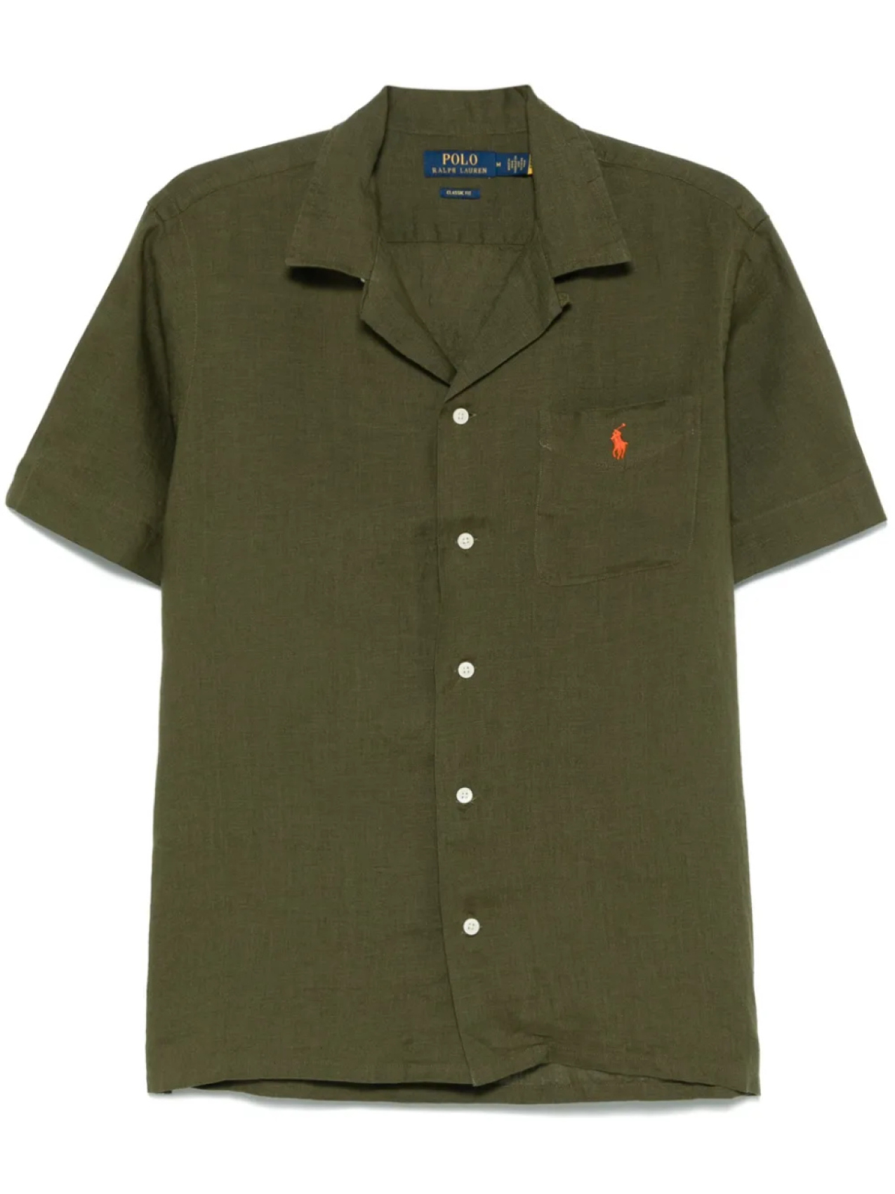 

Льняная рубашка Polo Ralph Lauren, зеленый