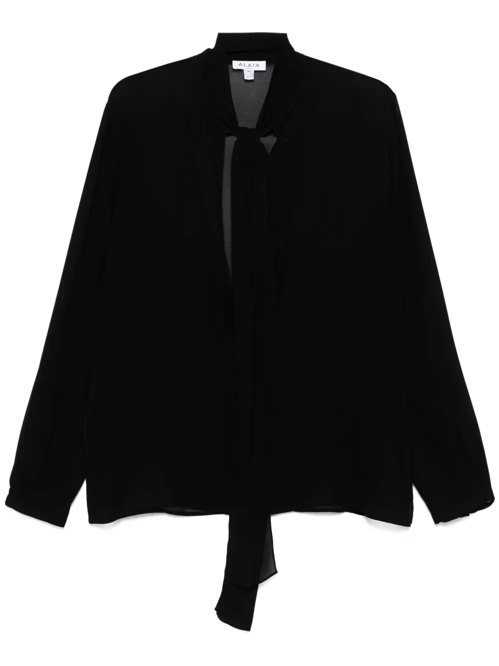 

Блузка с бантом Alaïa, черный