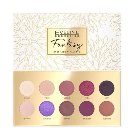 

Палетка теней для век Fantasy. Eveline Cosmetics, разноцветный