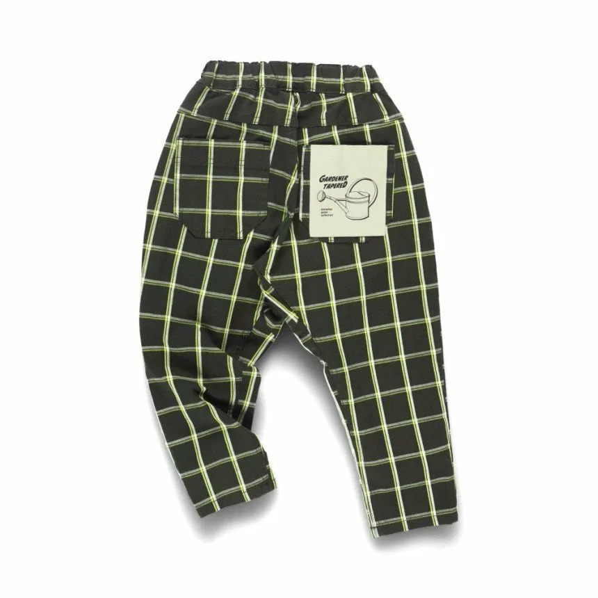 Зауженные брюки садовника в клетку, окрашенные пряжей. Branshes, Charcoal Gray — фото 2