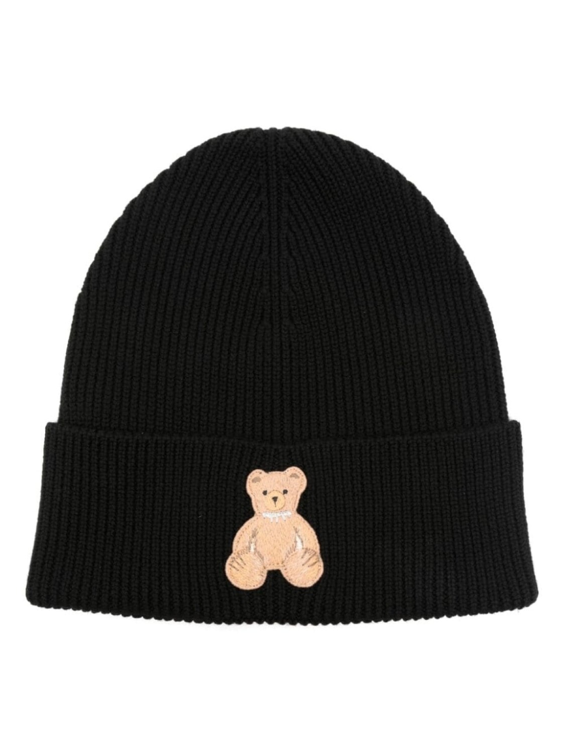

Palm Angels шапка бини с нашивкой Teddy Bear, черный