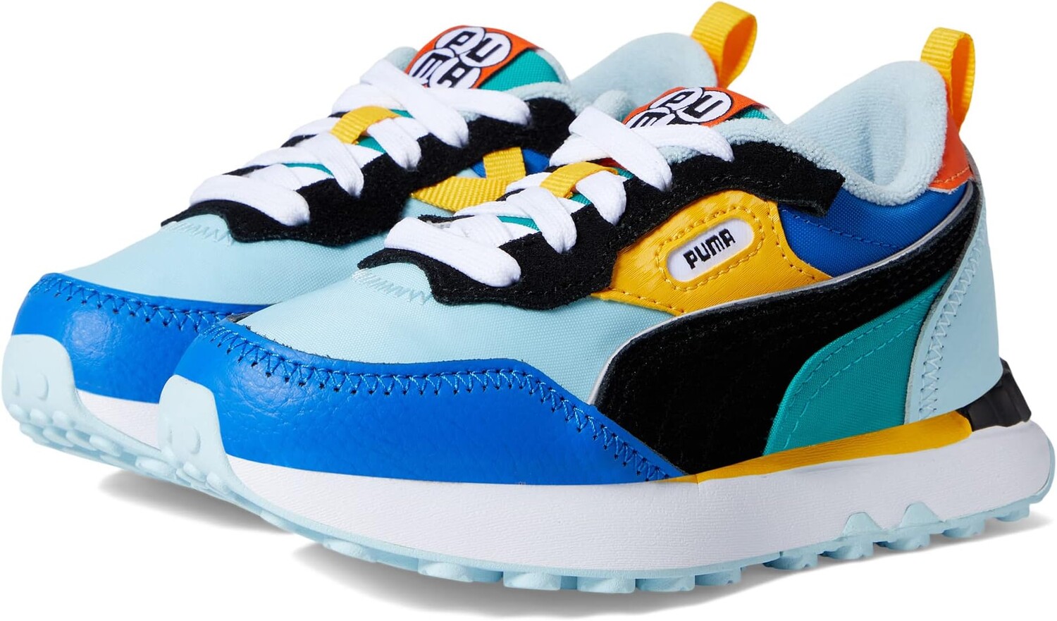 

Кроссовки Puma Rider Future Vintage Pinball, цвет Aquamarine/PUMA Black/Victoria Blue/Golden Rod