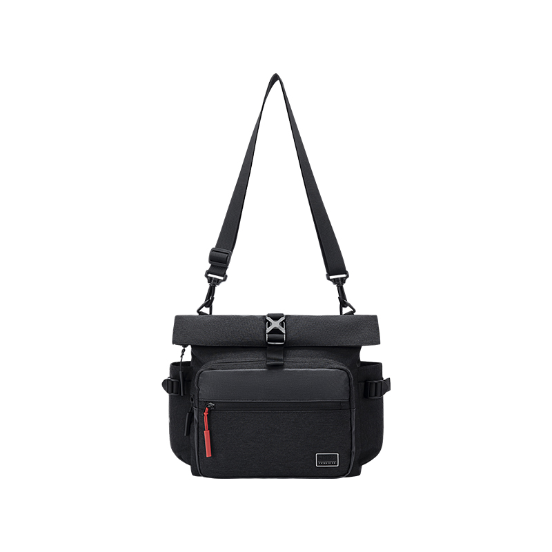 

ANTA Мужская черная тканевая сумка через плечо, Basic Black