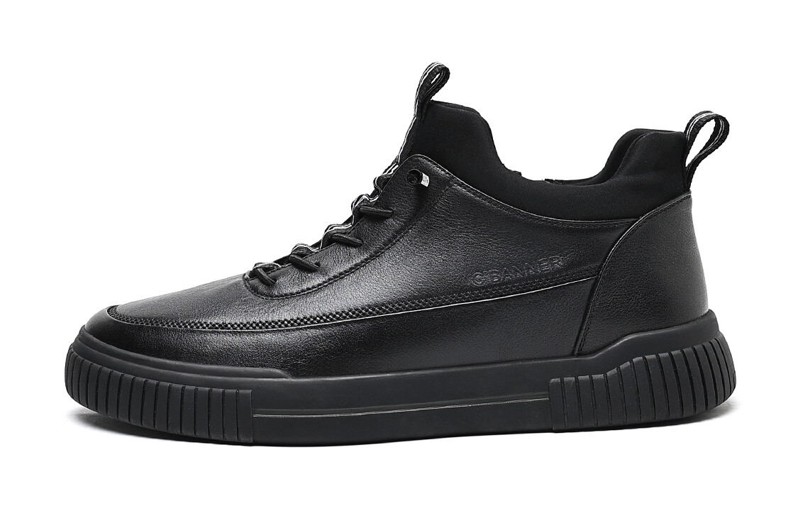 

Кроссовки C°BANNER Stylish Skateboarding Shoes Men Mid-top Black, черный
