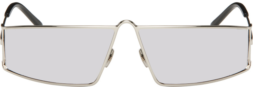 

SSENSE Эксклюзивные серебристые солнцезащитные очки SL 606 Saint Laurent