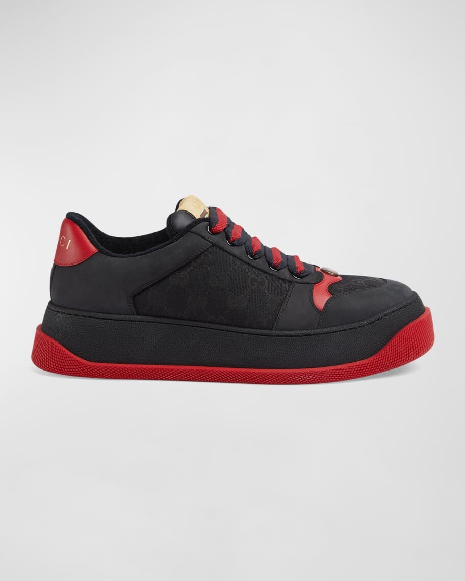 

Мужские низкие кеды из плотной ткани Double Screener Gucci