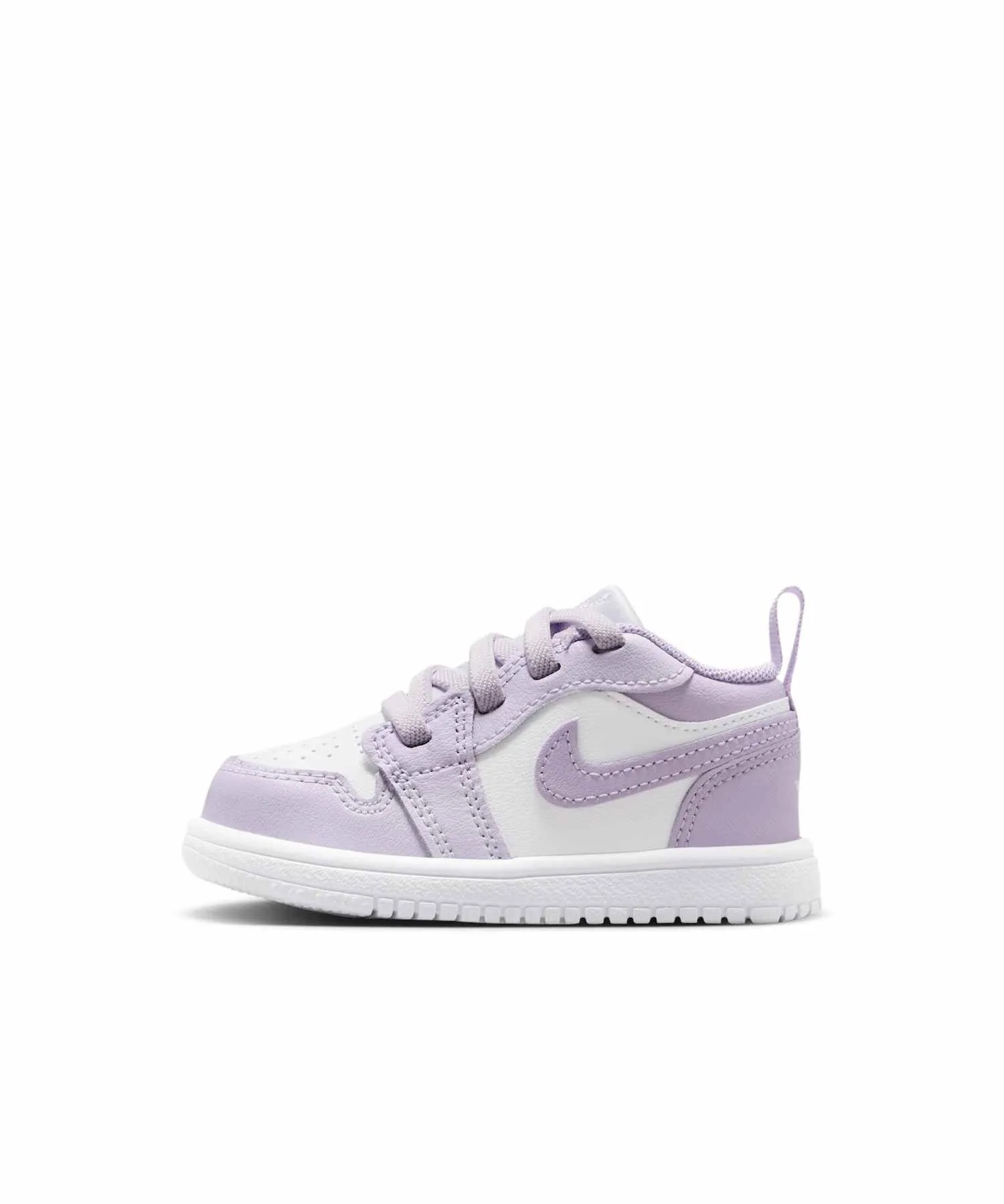 Детские кроссовки с липучками Jordan 1 Low Alt DR9747-500 Barely Grape фиолетовые