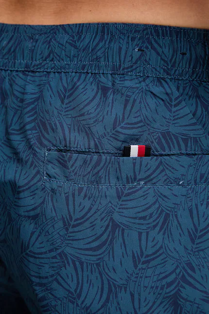 Плавки мужские с растительным принтом Tommy Hilfiger, синий — фото 4
