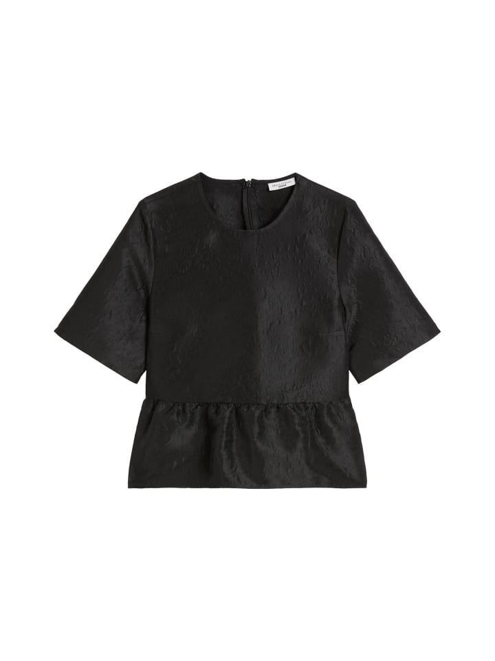 

Блузка с короткими рукавами, обычной длины, черного цвета. Marc O'Polo DENIM