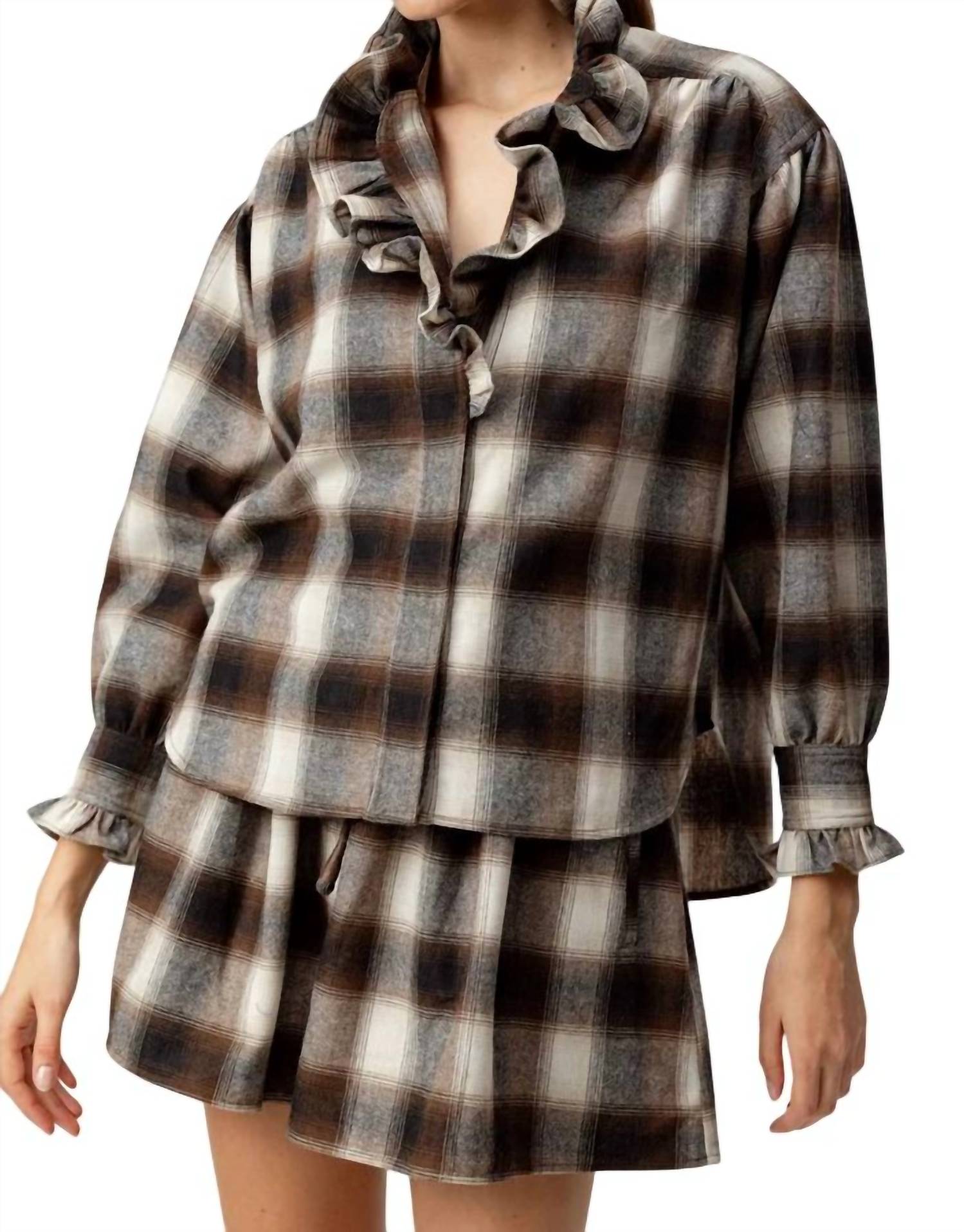 

Рубашка Opal в клетку Coco sundays, цвет coco plaid