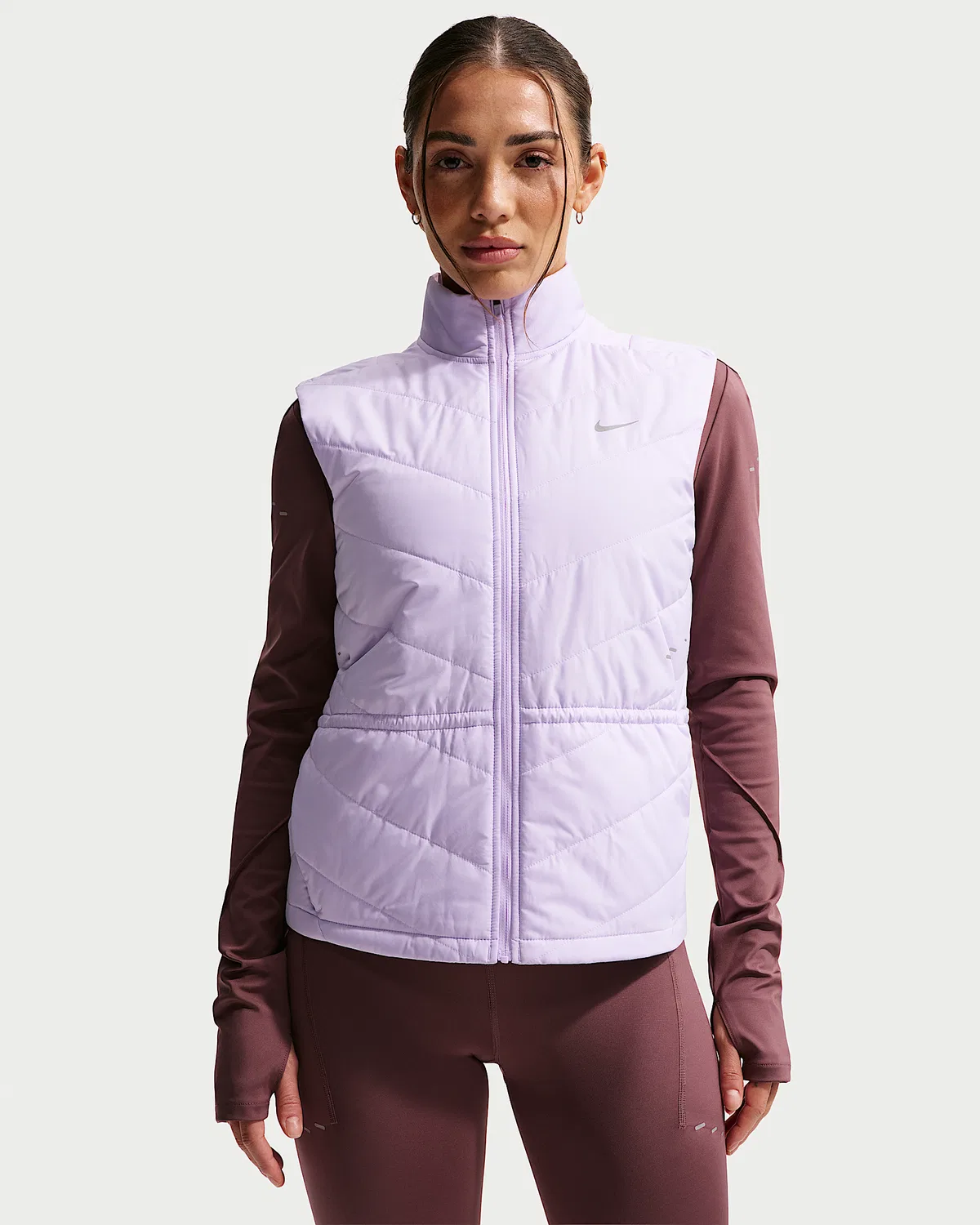 Женский жилет для бега Nike Swift Therma-FIT, Violet Mist
