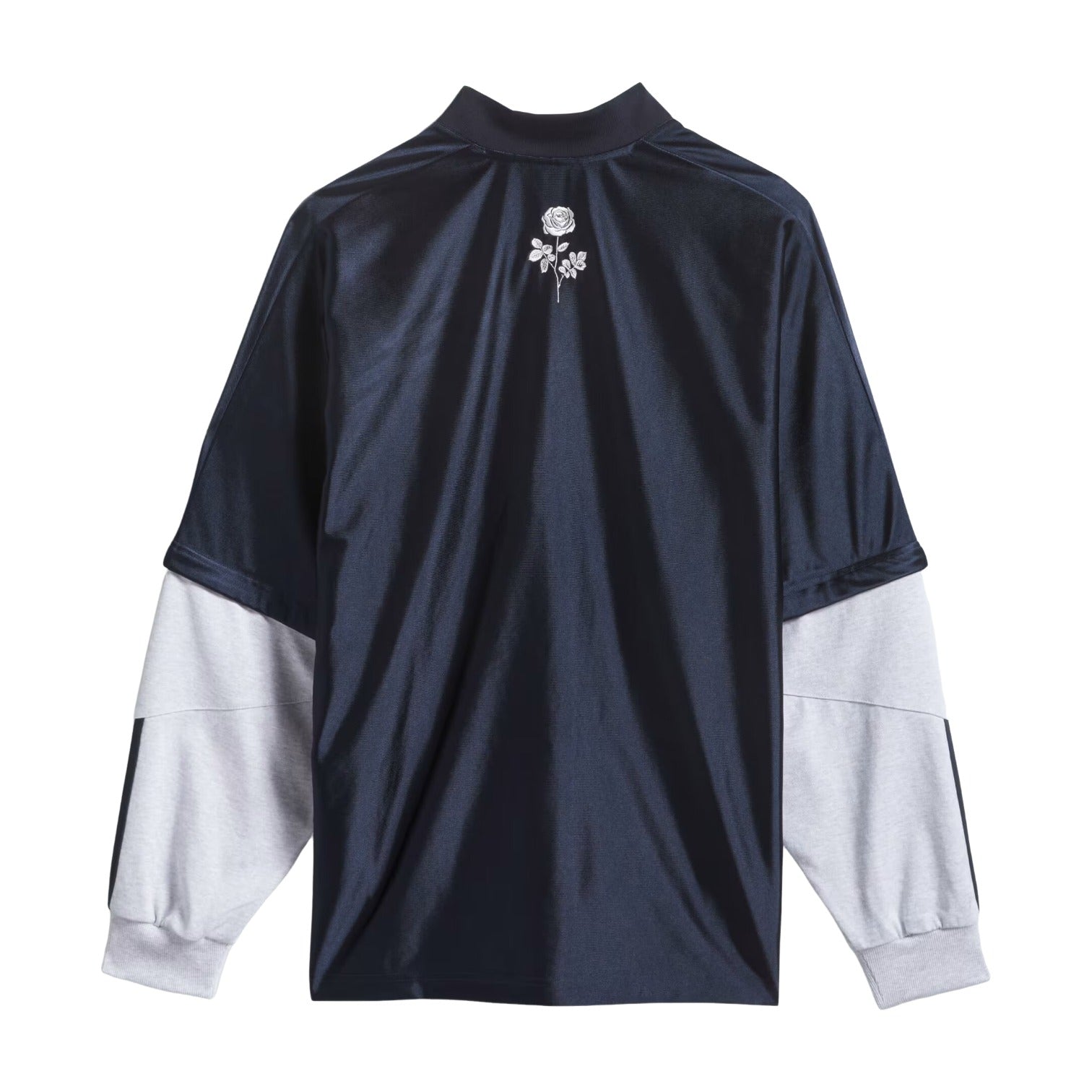 Футболка Adidas x Willy Chavarria LS Dazzle Jersey 'Legend Ink Light Grey Heather' — фото 2