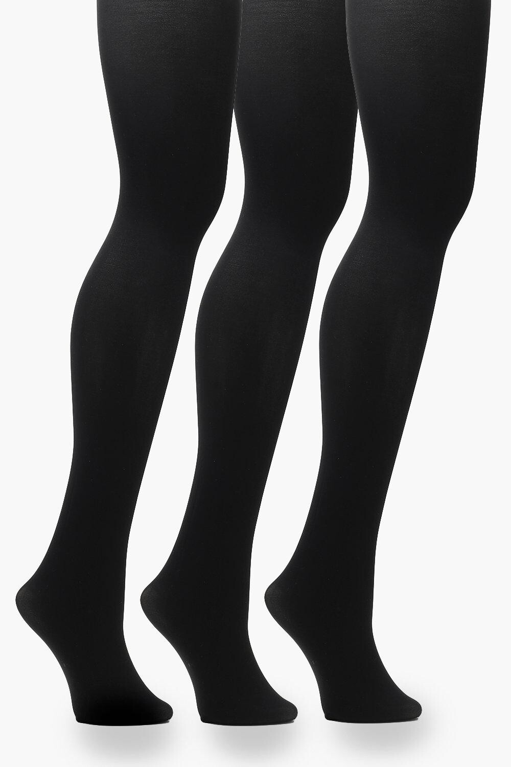 

Комплект колготок Plus плотностью 60 ден (3 шт.) boohoo, черный