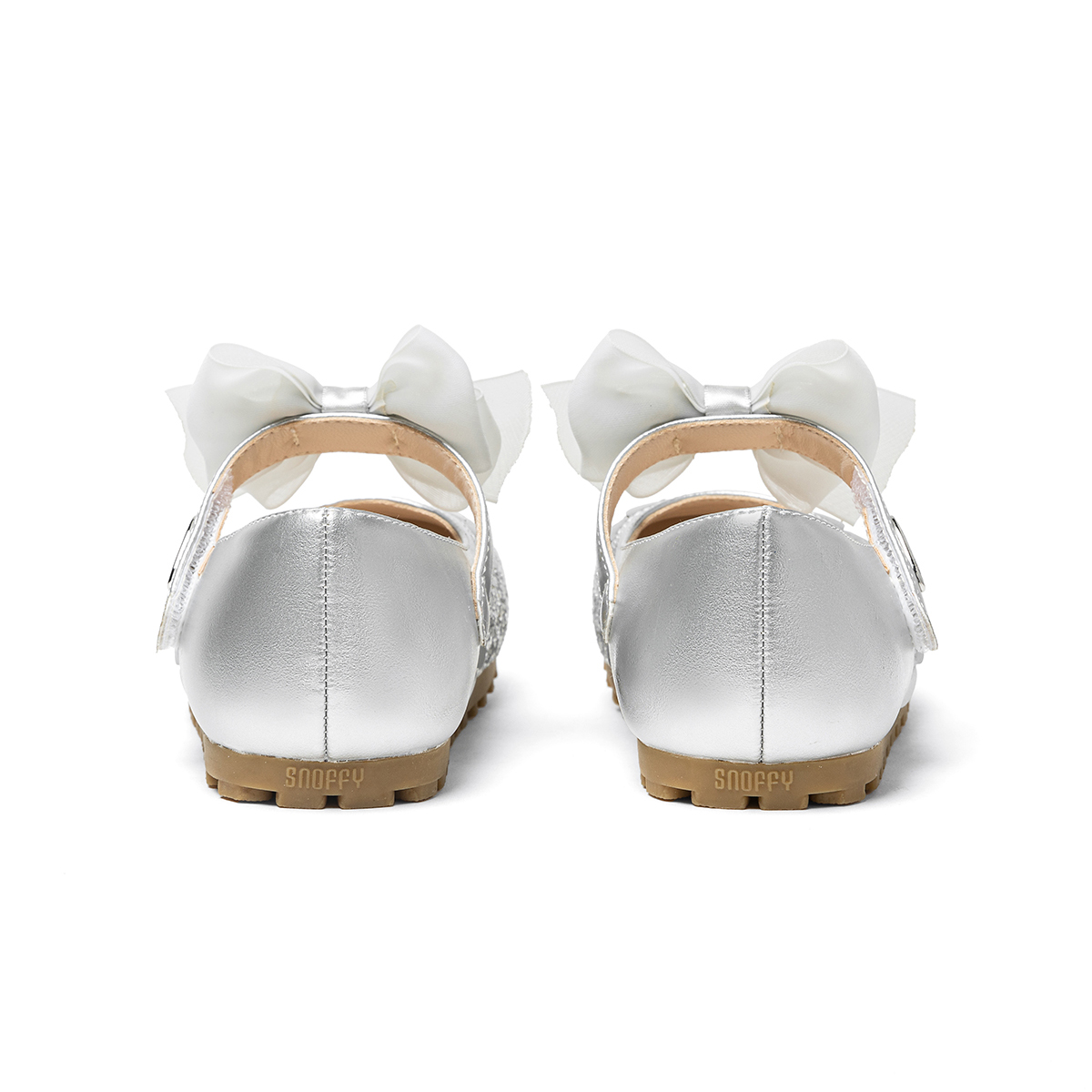 Коллекция мерцающей обуви Balance Crystal/Rhinestone Shoes для детей Snoffy, серебряный — фото 4