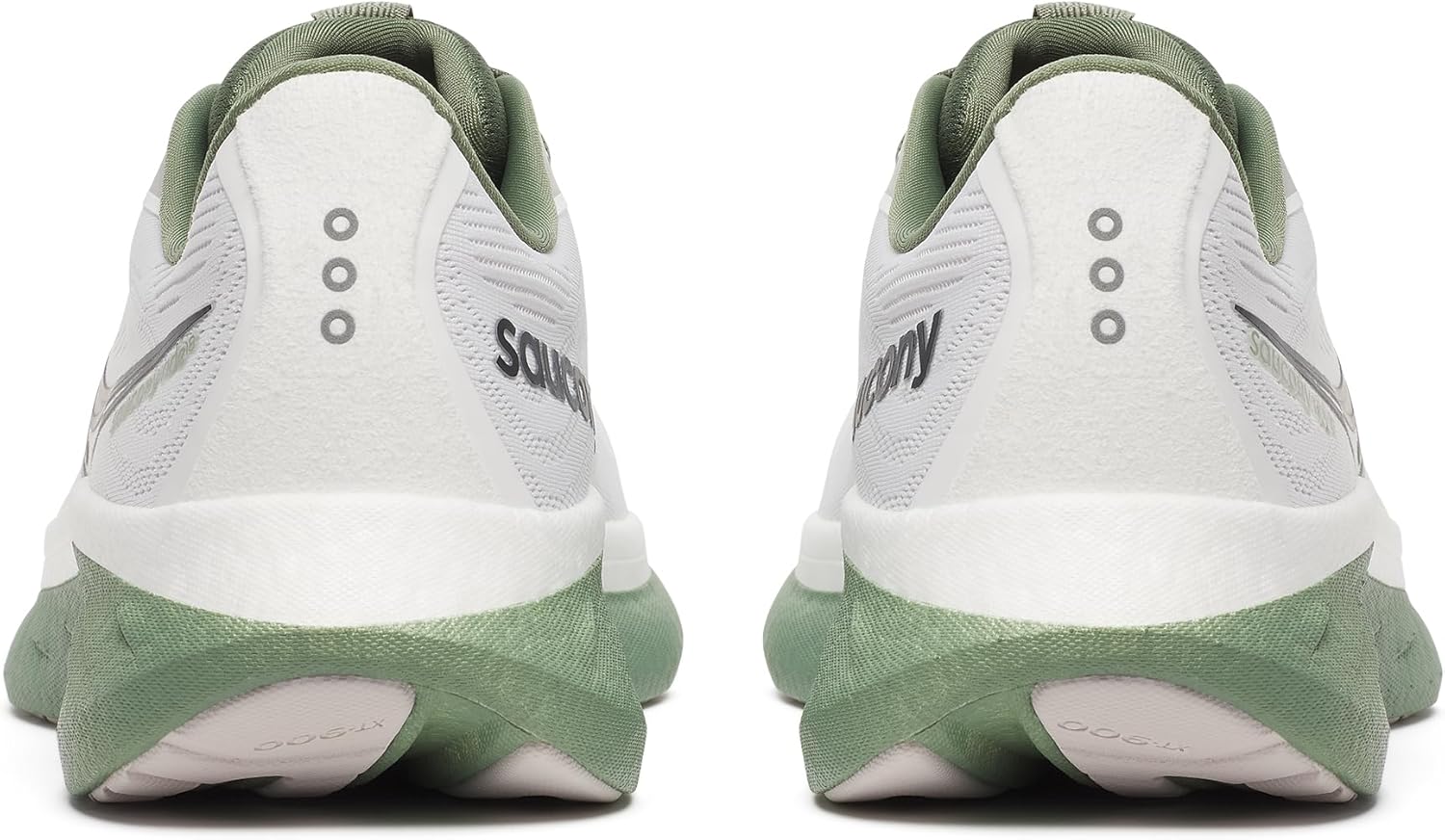 Мужские кроссовки для бега Saucony Ride 18, белый/оливковый — фото 2