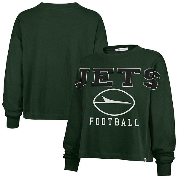 

Женская оверсайз футболка с длинным рукавом New York Jets '47 green outreach city 47 Brand