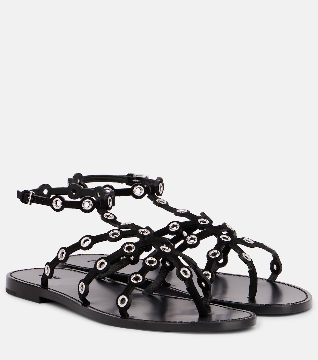 Кожаные сандалии Pucci, черный