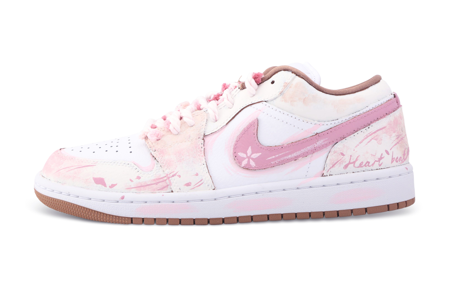 Jordan Кроссовки Air 1 Drippy Kinomoto Sakura Low top Vintage Basketball Shoes Unisex Pink White — фото 3