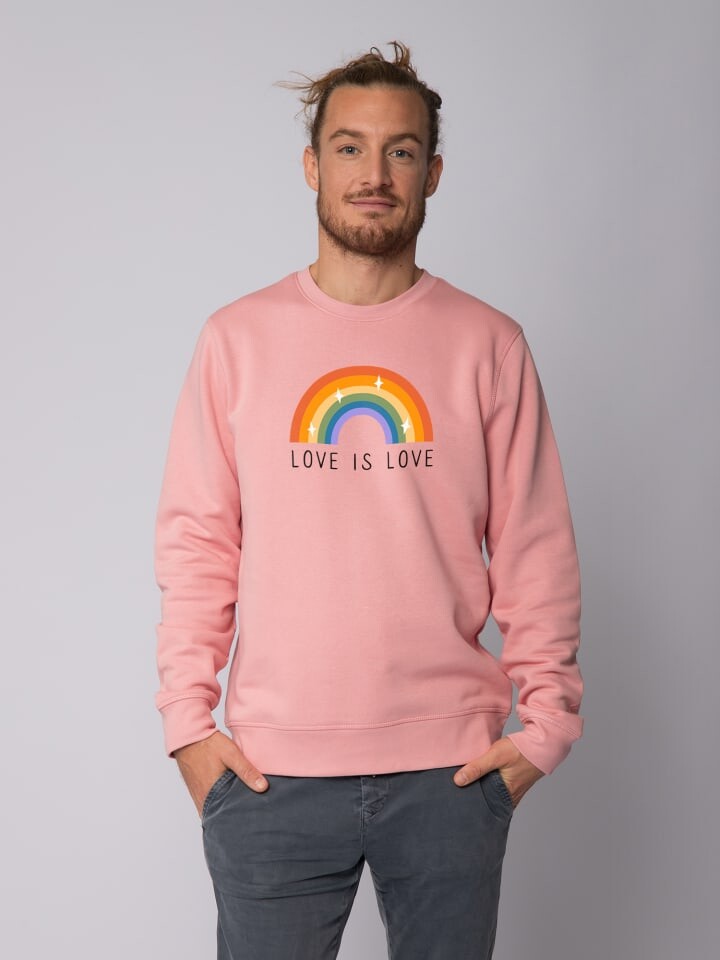

Толстовка wat Apparel Love is Love, цвет canyon pink
