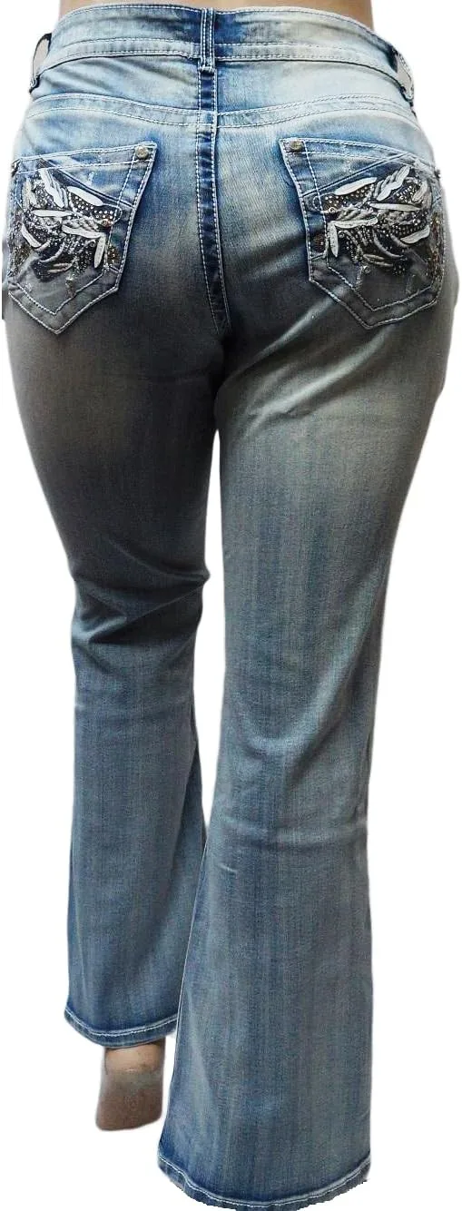 

Jack David /Rock & Stone джинсы для женщин Plus Size Stretch Premium Blue Black Denim