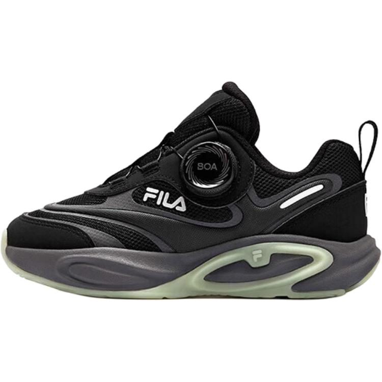 

FILA KIDS BOA нескользящие устойчивые к истиранию низкие детские кроссовки black для детей от 3 до 7 лет