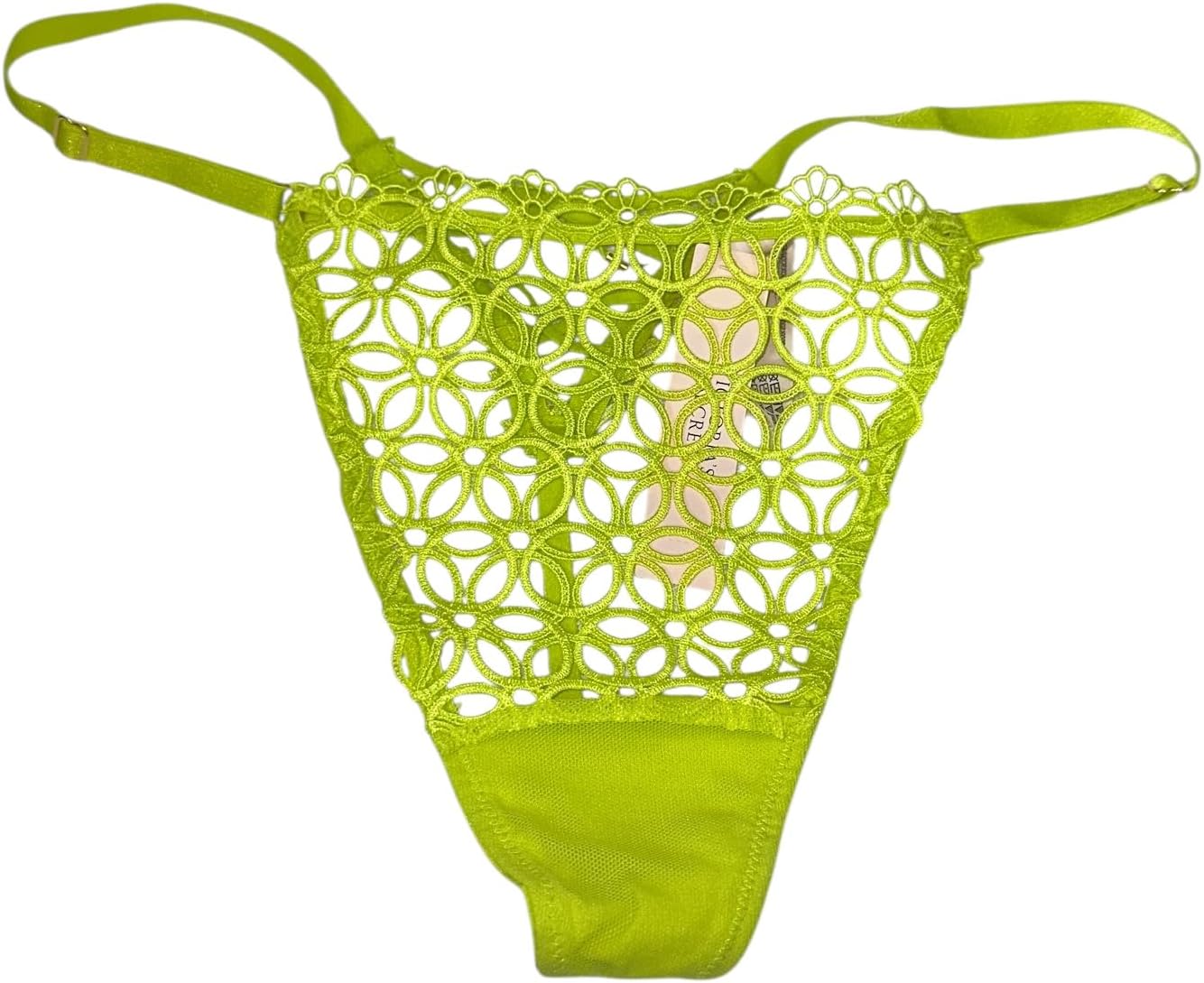 

Трусики Victoria's Very Sexy Geo Daisy Lace Adjustable V-String, цвет Lime Victoria's Secret, Lime/Limelight