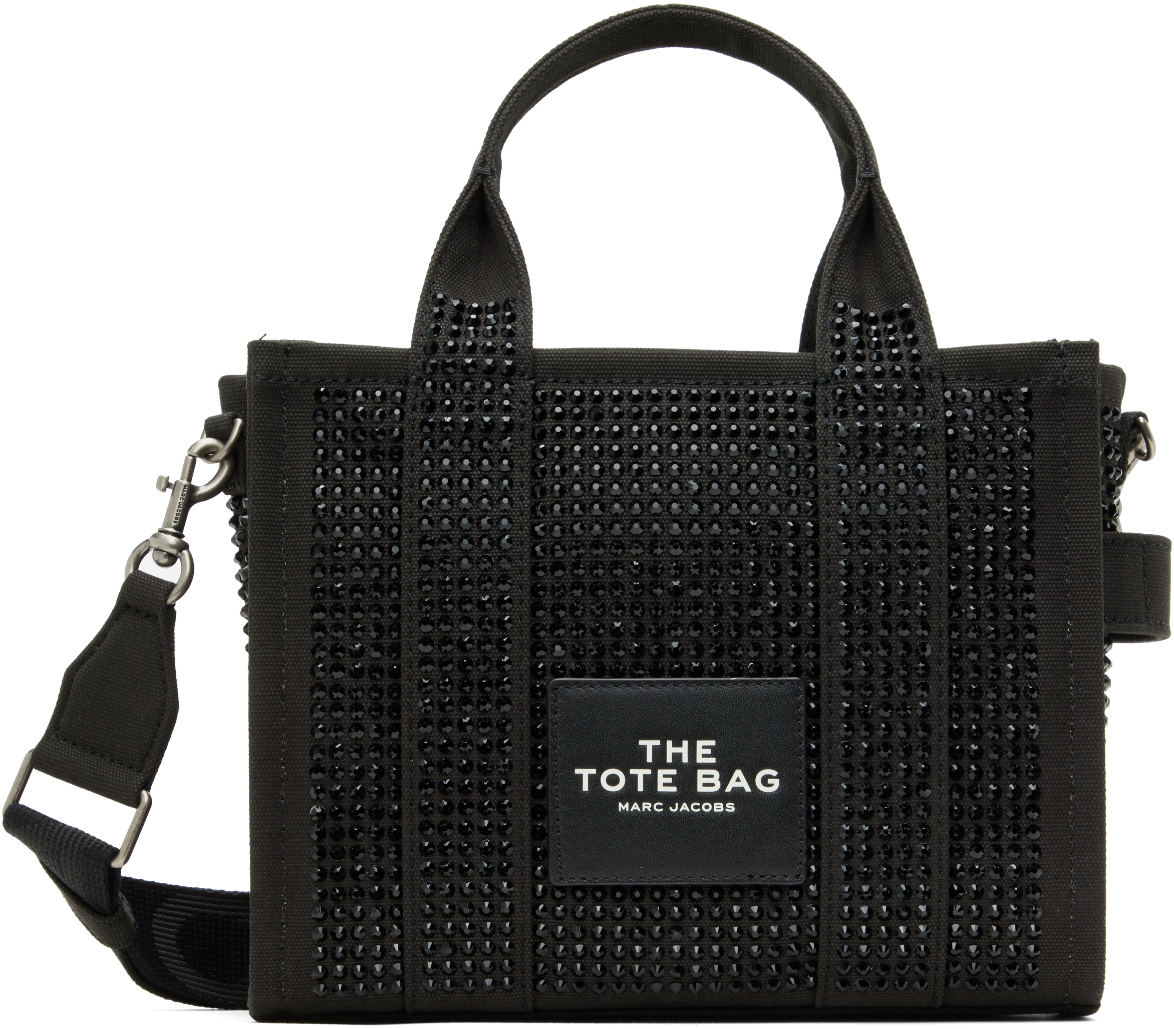 

Черная сумка-тоут «The Crystal Canvas Small» Marc Jacobs
