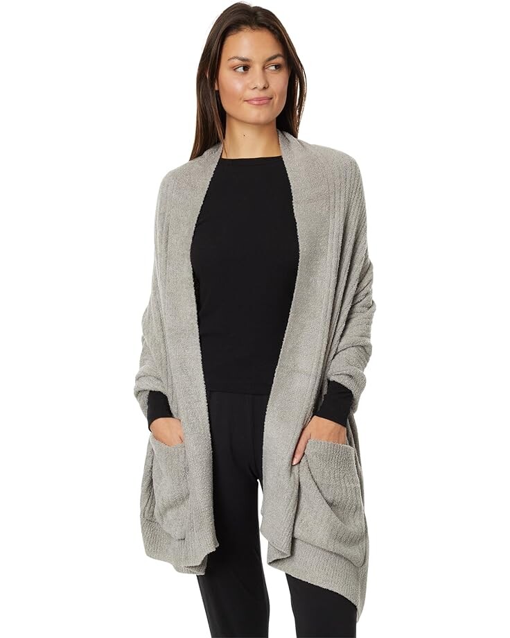 

Шарф Barefoot Dreams CozyChic Lite Heathered Travel Shawl, серый