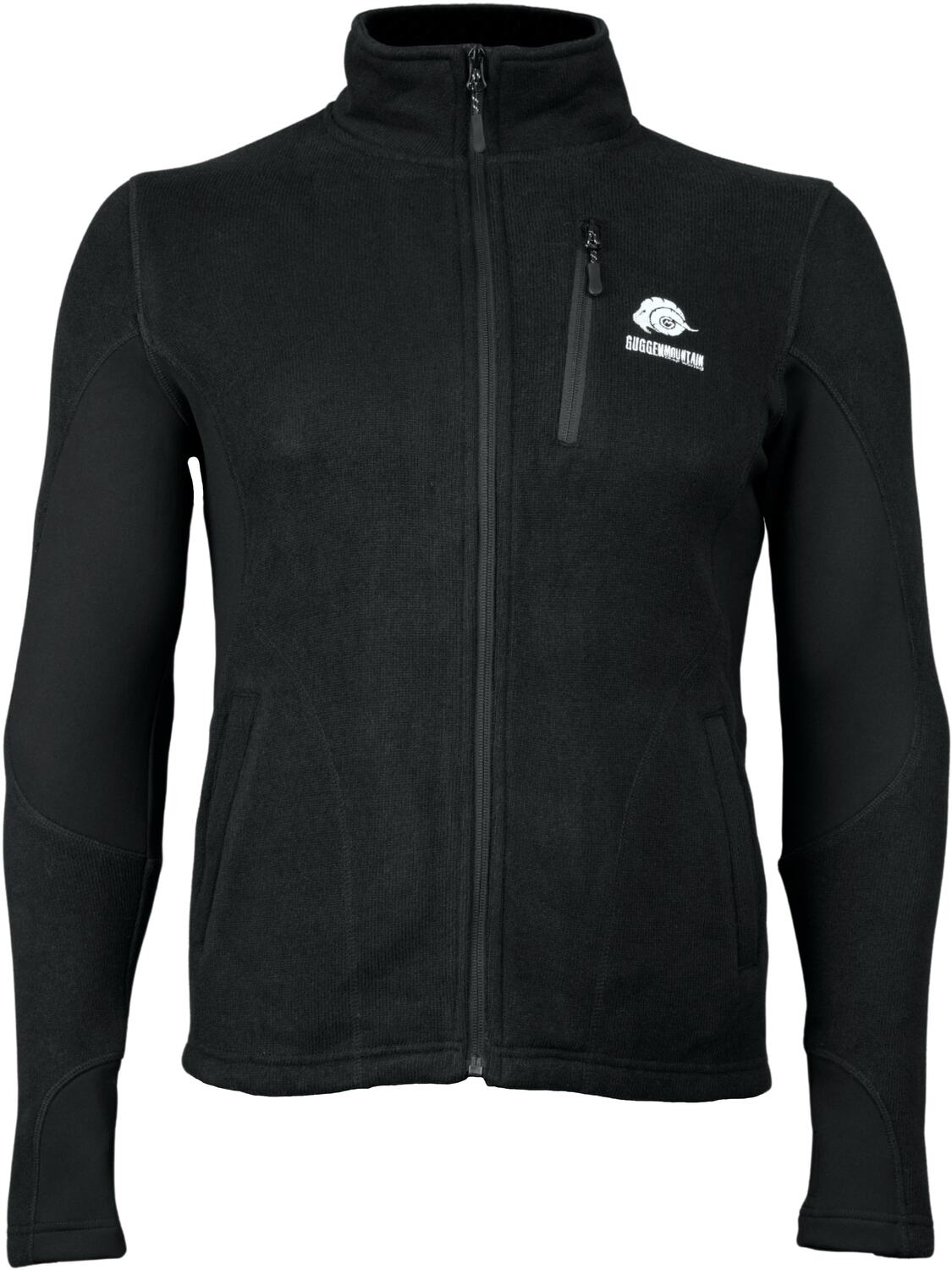

Guggen Mountain Куртка Athletic Fleece 'Fusion Fleecejacke MML01vD Wanderjacke' черная