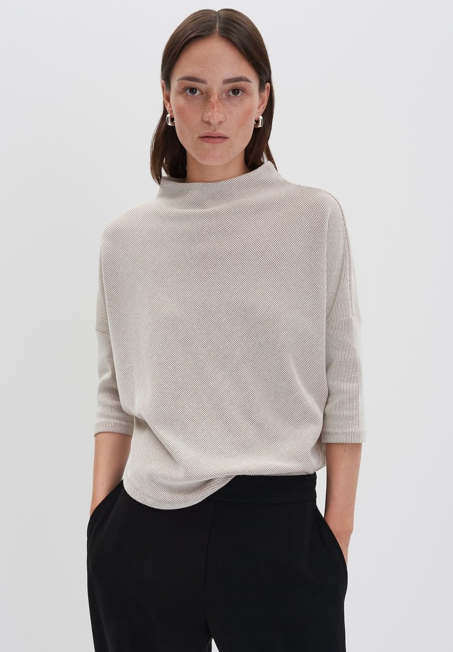 

Топ someday. WIDE FIT TWO-TONE PATTERN , Pale Greige Melange/Grey