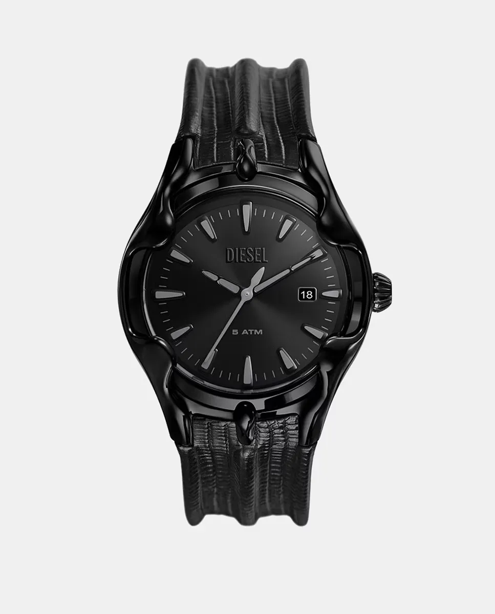 

DZ2193 черные кожаные мужские часы Diesel, черный
