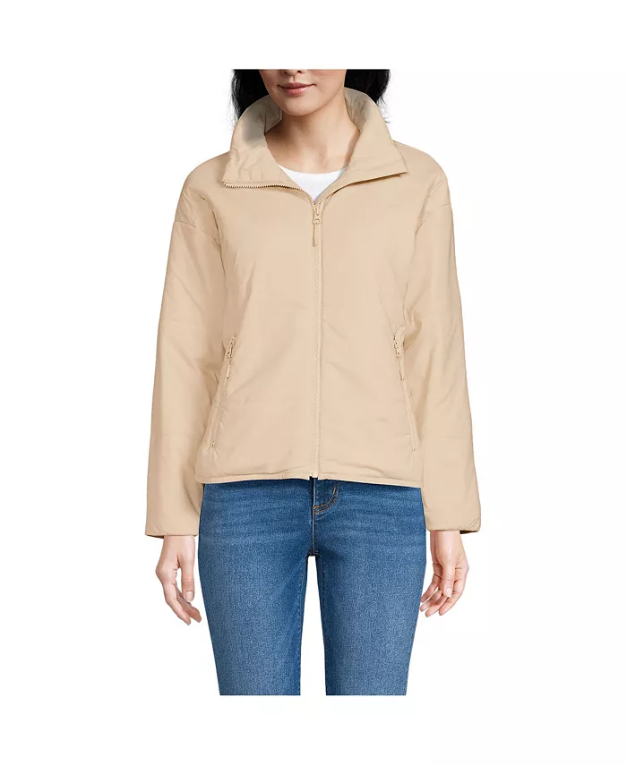 

Женская утепленная куртка WanderFree Lands' End, коричневый/бежевый