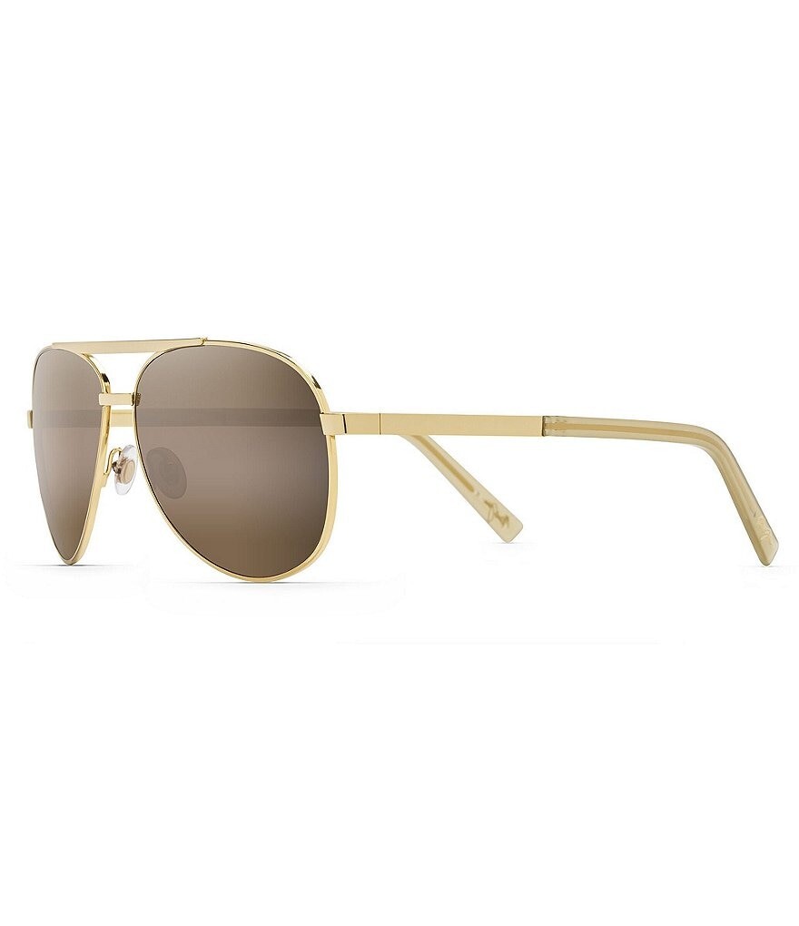 

Солнцезащитные очки-авиаторы Maui Jim Seacliff PolarizedPlus2 54 мм, золотой
