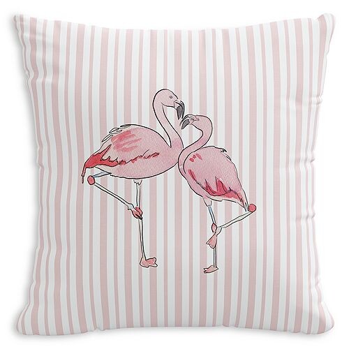

Серый Малин x Cloth &; Подушка Co. Zoey, 20 x 20 дюймов Cloth & Company, цвет Flamingo Stripe