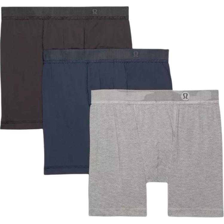 

Мужские боксеры 3 штуки Lululemon, 3 Pack (черный/Core Medium серый/Pure синий/Blk/Medium серый/TRNY)