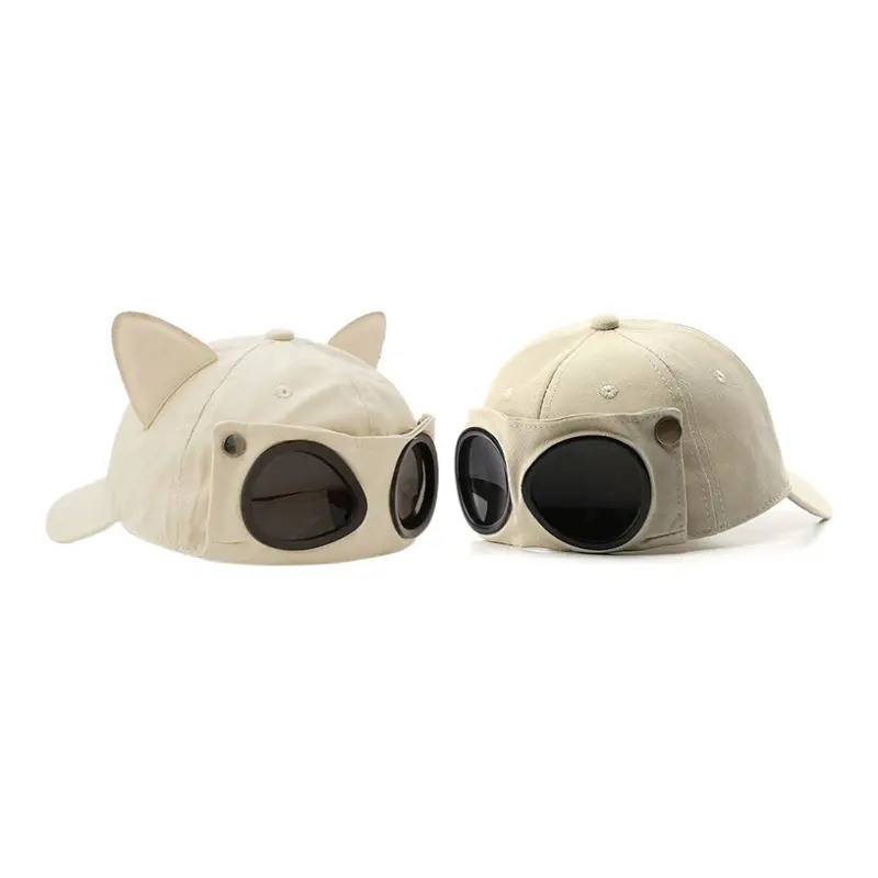 

FREE RABBITⅡ Хлопковая бейсболка унисекс, 2 pieces (beige ears + beige)