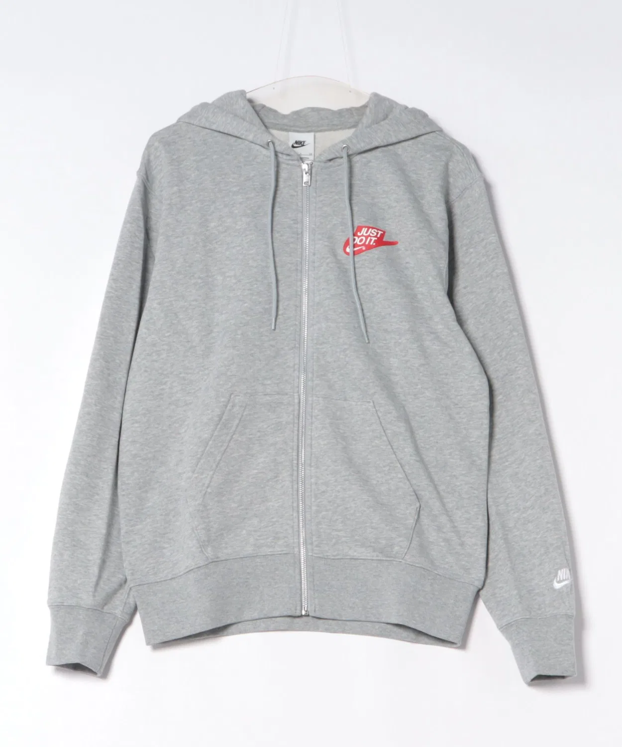 Толстовка Nike Club Fleece полная застёжка серая