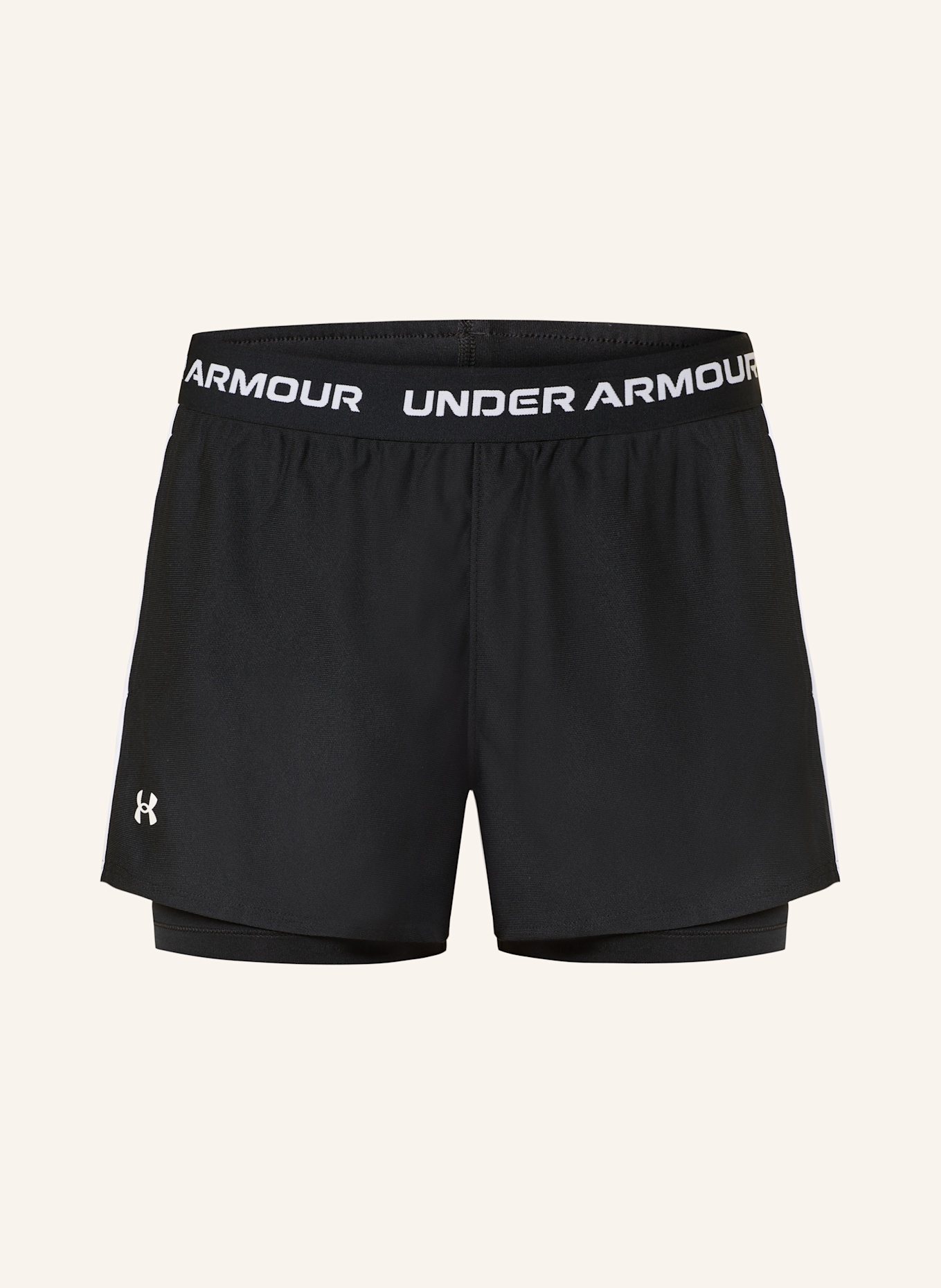 

2-В-1 шорты для тренировок Play Up Under Armour, черный