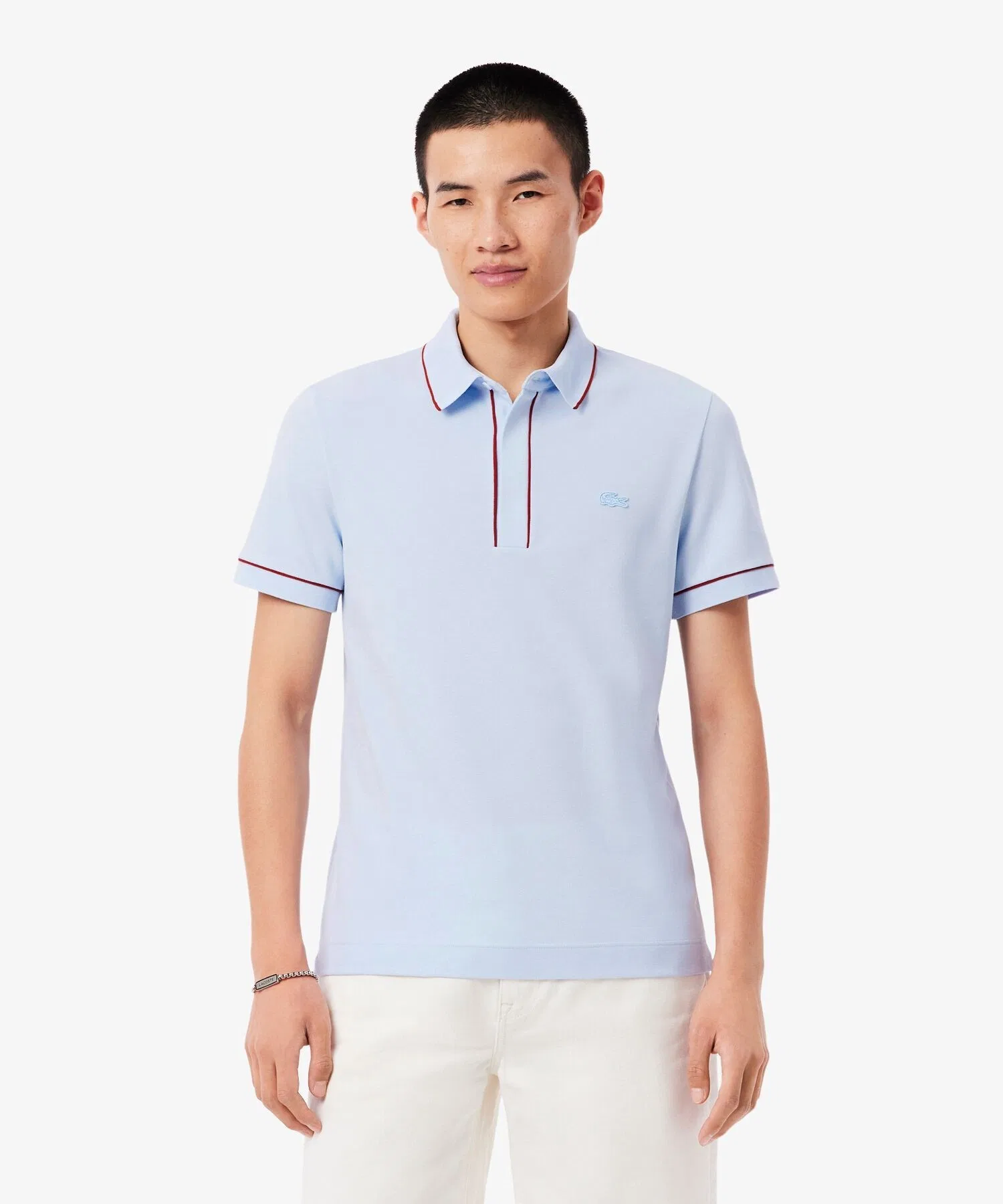 Поло-рубашка ORGANIC COTTON, Контрастная окантовка, Однотонный