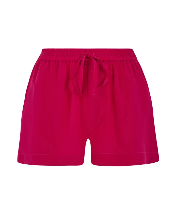 

Розовые шелковые шорты, стильная модель P.A.R.O.S.H., розовый